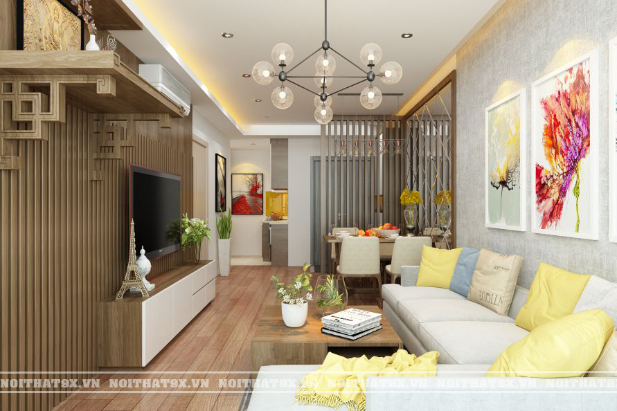 Thiết kế nội thất Chung cư HD Mon - Căn hộ 67m2 - Mẫu 1 - HomeID
