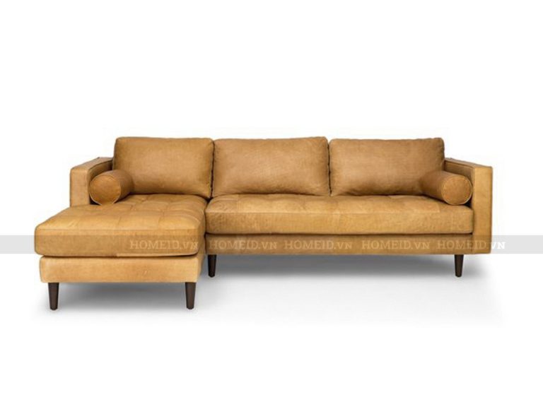 sofa gỗ da